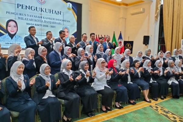 Pengukuhan Pengurus Yayasan Kanker Indonesia Kota Banjarbaru Periode 2026–2031